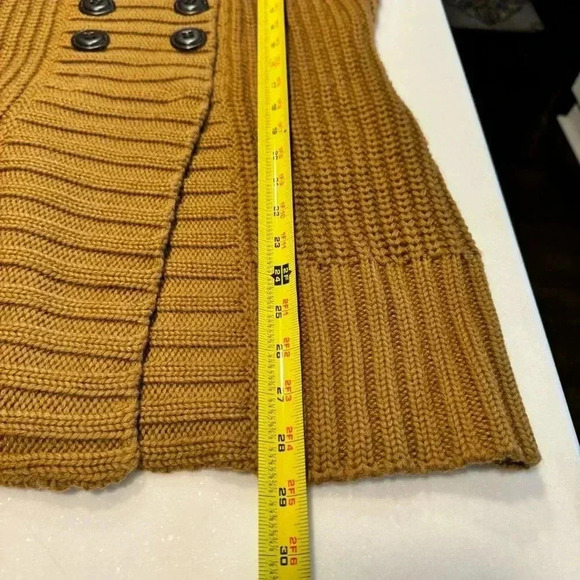 Soft Surroundings Size S Wool Blend City Tunic Sweater Brown Short Sleeve - Picture 6 of 9